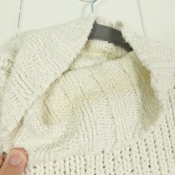 Coldwater Creek Chunky Knit Turtleneck Sweater Womens Size Small White MiUSA - Picture 6 of 12